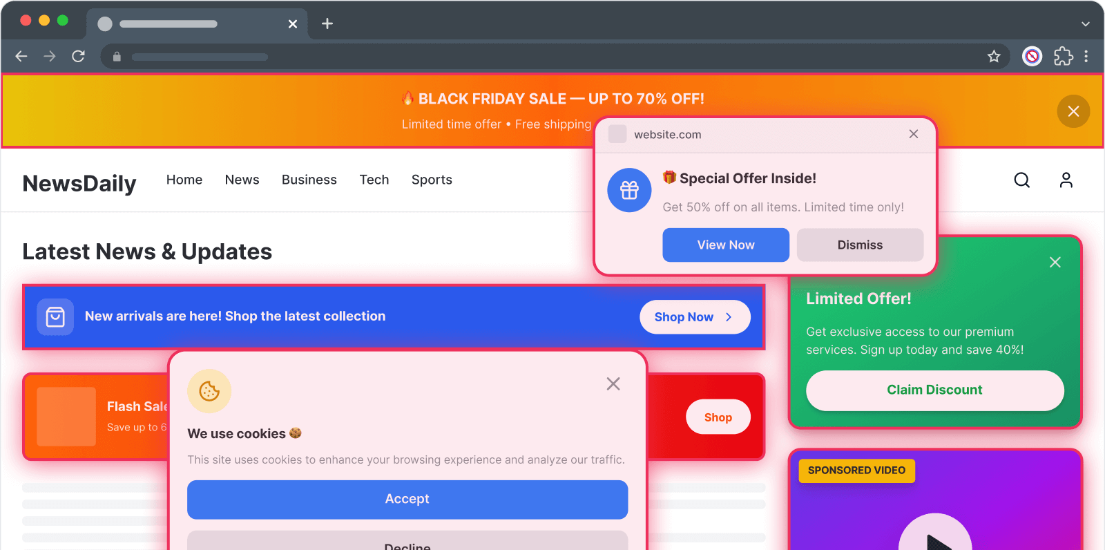 Ad page illustration